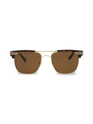 Gucci 52MM Clubmaster Sunglasses on SALE 